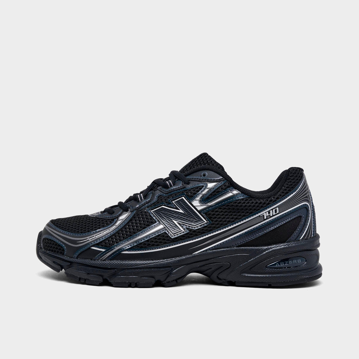 New Balance 740 Hombre Black Silver Metallic
